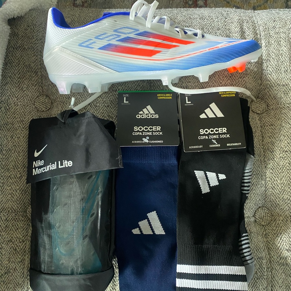 Adidas Soccer Copa Zone Socks - Black and Navy